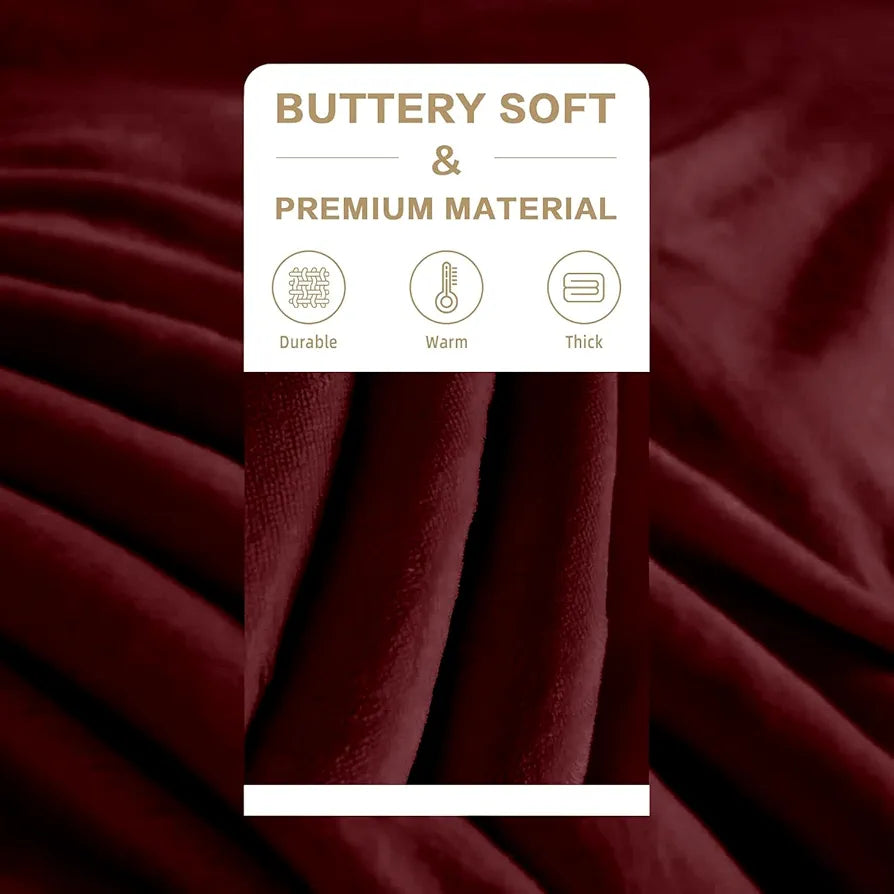 Cloth Fusion Fleece Sherpa Blanket for Winter Single Bed 400GSM,Soft Quilt Blanket for Comfort & Warmth